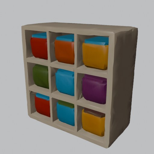 Cubby Shelf - four angles