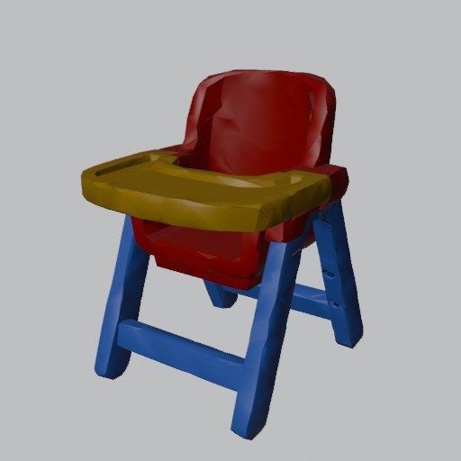 Highchair - four angles