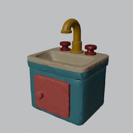 Kids Vanity Sink - four angles