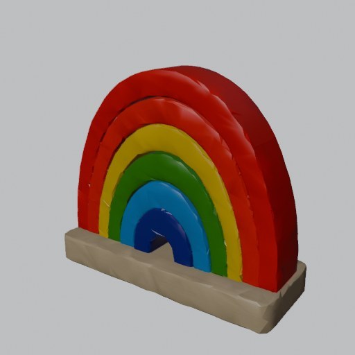 Rainbow Stacker - four angles
