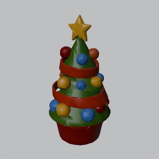 Festive Tree - four angles