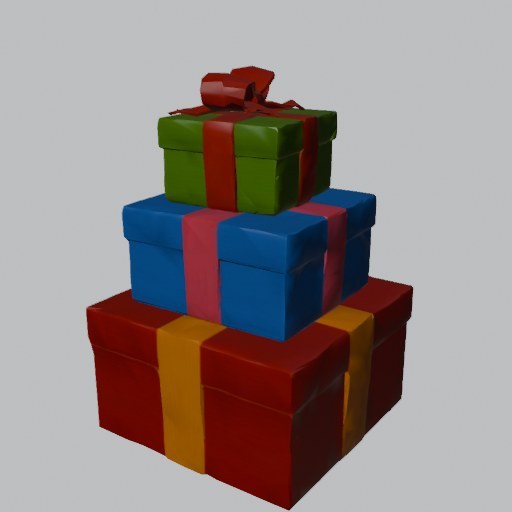 Gift Box Stack - four angles