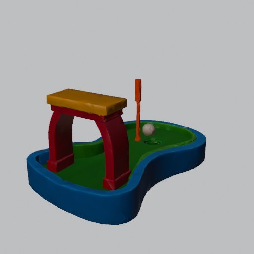 Minigolf Hole - four angles