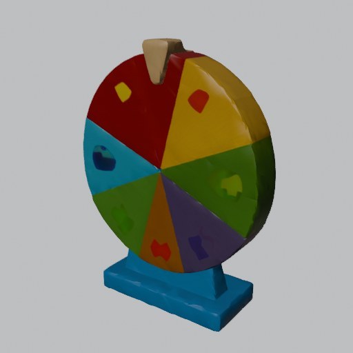 Prize Wheel - four angles
