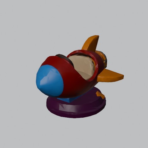 Rocket Kiddie Ride - four angles