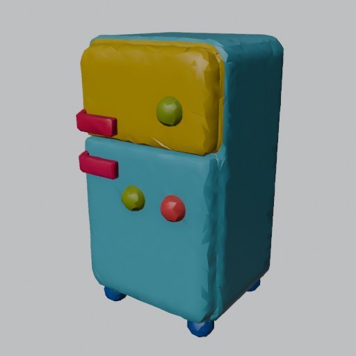 Fridge Toy - four angles