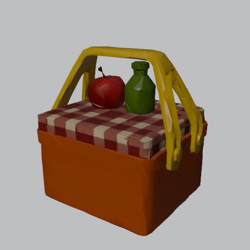 Picnic Hamper - four angles