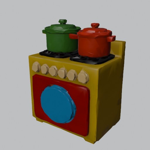 Play Stove Oven - four angles