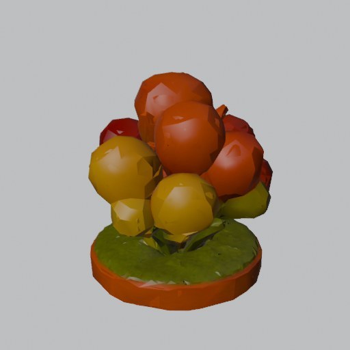 Autumn Bush - four angles
