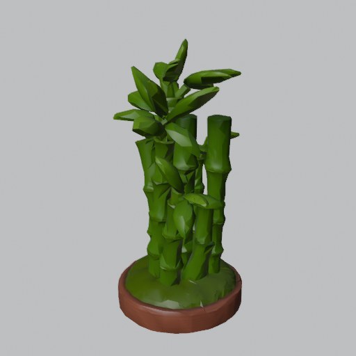 Bamboo Clump - four angles