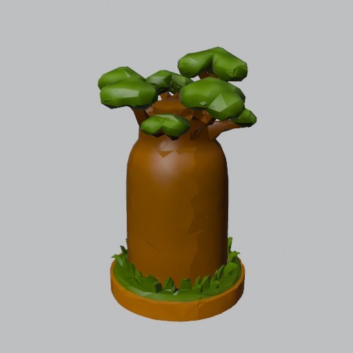 Baobab Tree - four angles