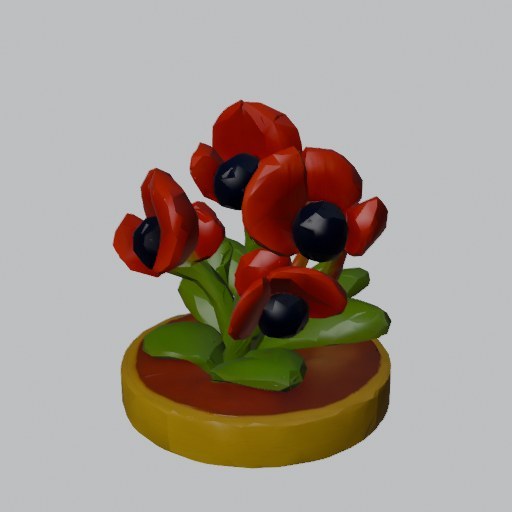 Desert Pea Flower - four angles