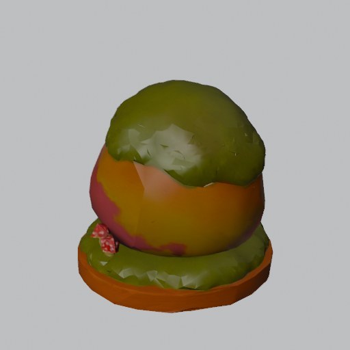 Mossy Boulder - four angles