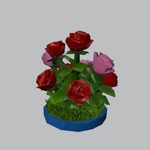 Rose Bush - four angles
