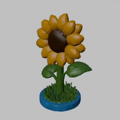 Sunflower Giant - four angles