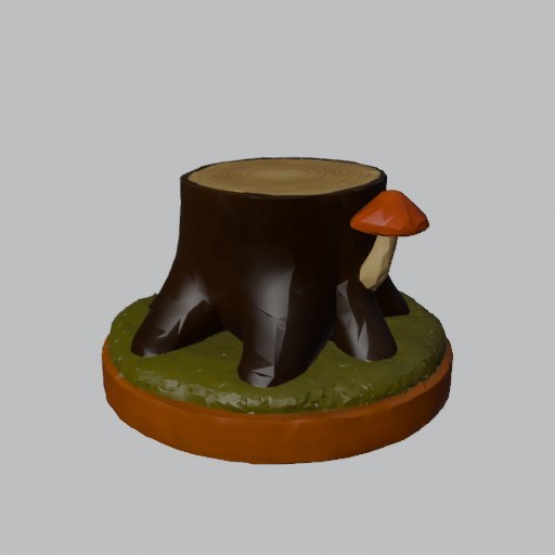 Tree Stump - four angles