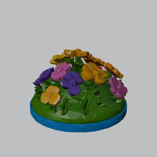 Wildflower Mound - four angles