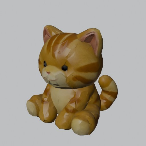 Plush Cat - four angles