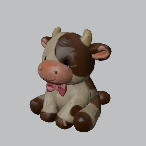 Plush Cow - four angles