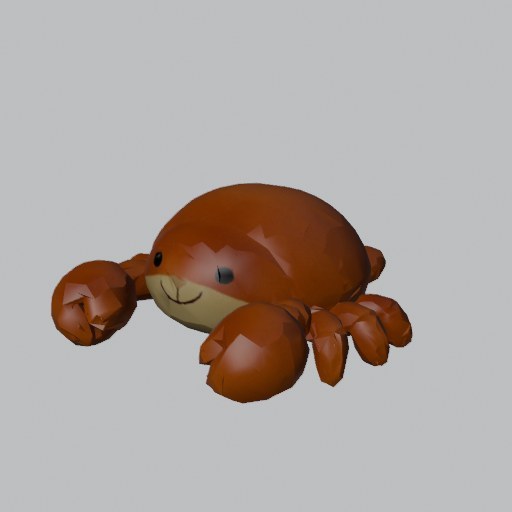Plush Crab - four angles