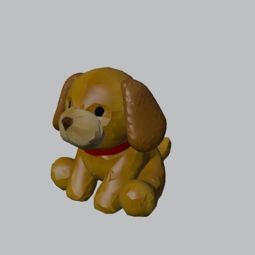 Plush Dog - four angles