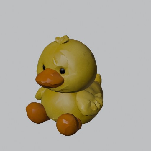 Plush Duck - four angles