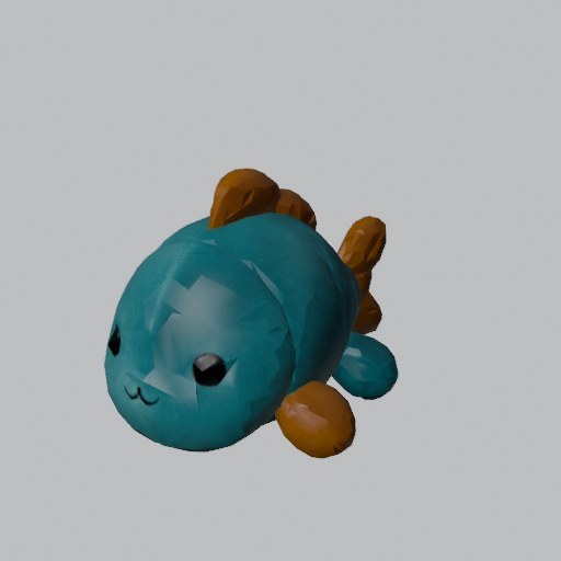 Plush Fish - four angles