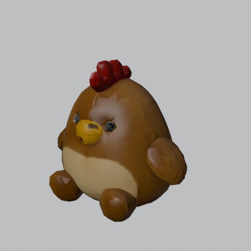 Plush Hen - four angles