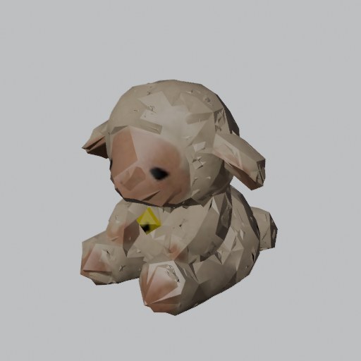 Plush Lamb - four angles
