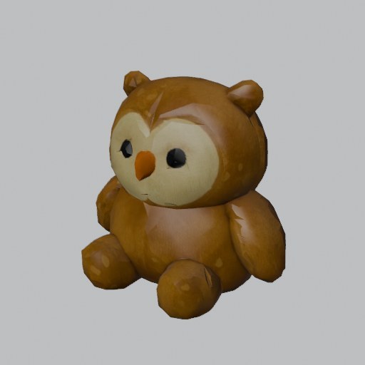 Plush Owl - four angles