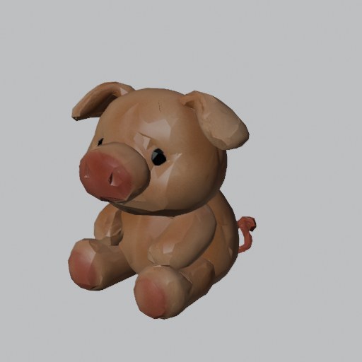 Plush Pig - four angles