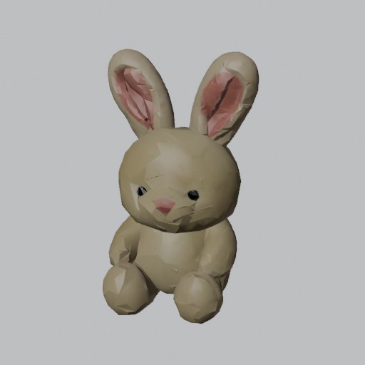 Plush Rabbit - four angles