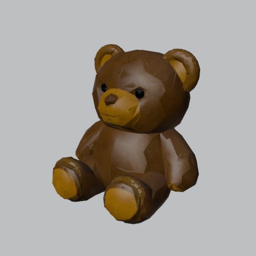 Plush Teddy Choc - four angles
