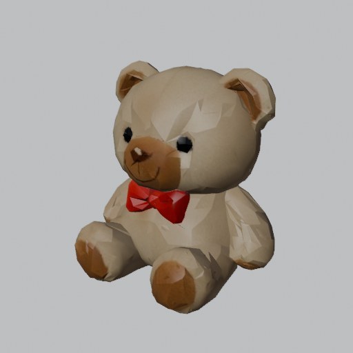 Plush Teddy Cream - four angles