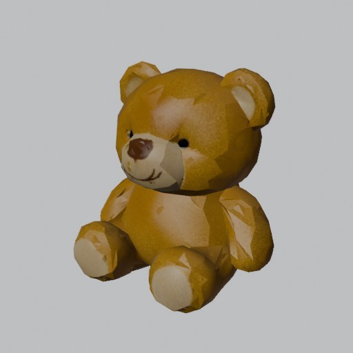 Plush Teddy Honey - four angles