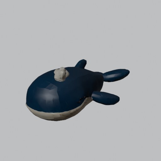 Plush Whale - four angles