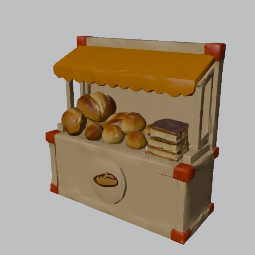 Bakery Stall - four angles