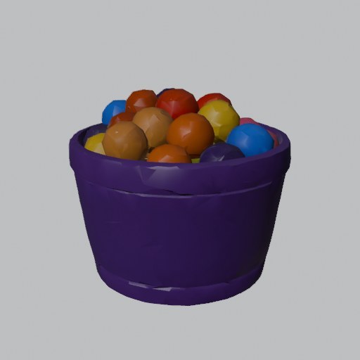 Ball Bin - four angles