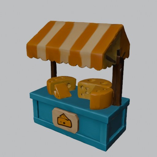 Cheese Stall - four angles