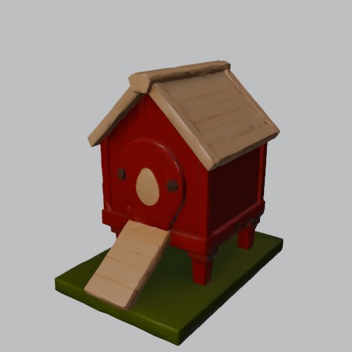 Chicken Coop - four angles
