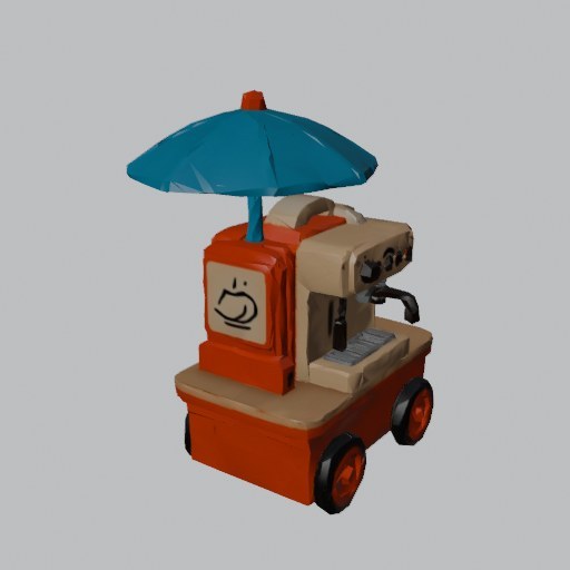 Coffee Cart - four angles