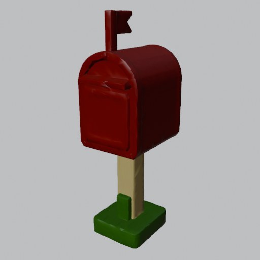 Farm Mailbox Post - four angles