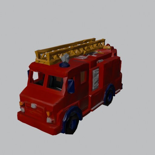 Fire Truck Toy - four angles