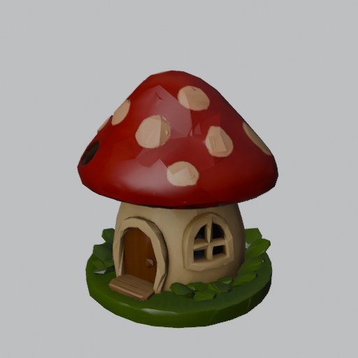 Garden Gnome House - four angles