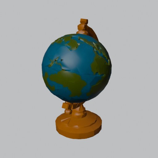 Globe Stand - four angles