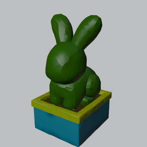 Hedge Animal Topiary - four angles
