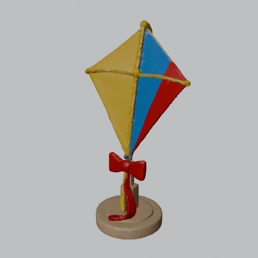 Kite On Stand - four angles