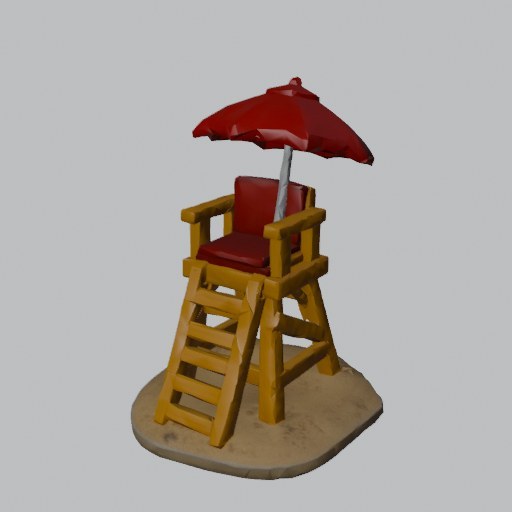 Lifeguard Chair - four angles