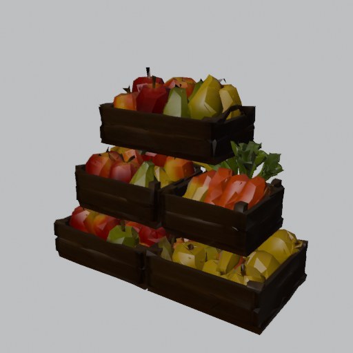 Market Crate Stack - four angles