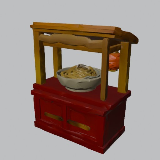 Noodle Stall - four angles